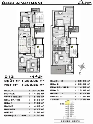 Özsu Apartmanı kat planı — fotoğraf 1